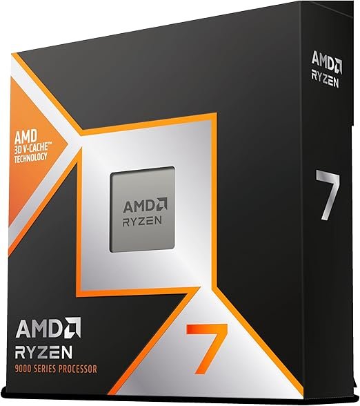 Processador AMD Ryzen 7 9800X3D (AM5/ 8 Cores/ 16 Threads/ 5.2 GHz/ 104Mb Cache/Radeon Graphics/Sem cooler) 🖥️⚙️