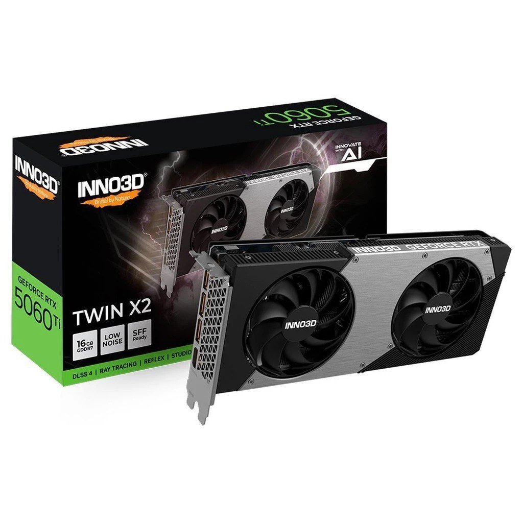 Placa de Vídeo Gpu Inno3d Geforce Rtx 5060 Ti 16gb 128bits Gddr7 X2 🖥️🎮