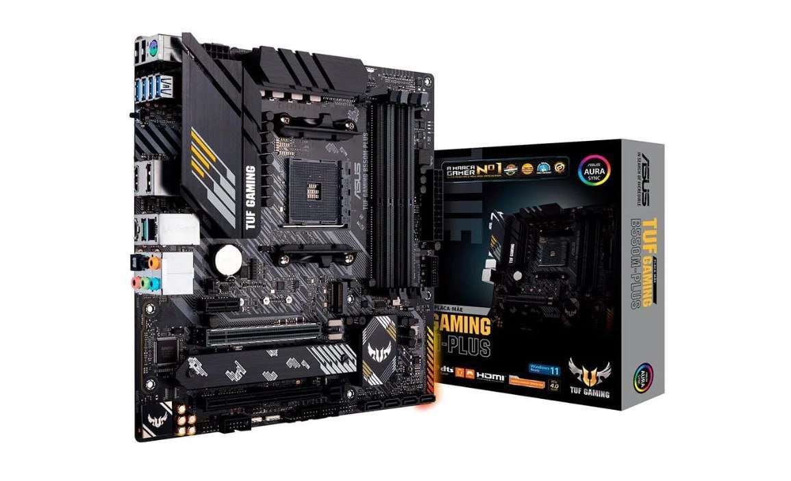Placa Mãe Asus TUF Gaming B550M Plus AMD AM4 mATX DDR4 🛒