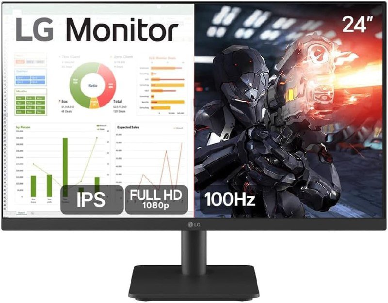 Monitor LG 24MS500 24” IPS 100Hz Full HD HDMI 2x 🖥️
