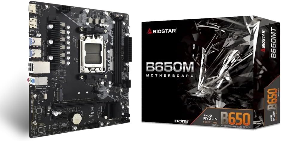 Placa Mãe Biostar B650Mt Socket Amd Am5 Vr 6.0 🛒💻