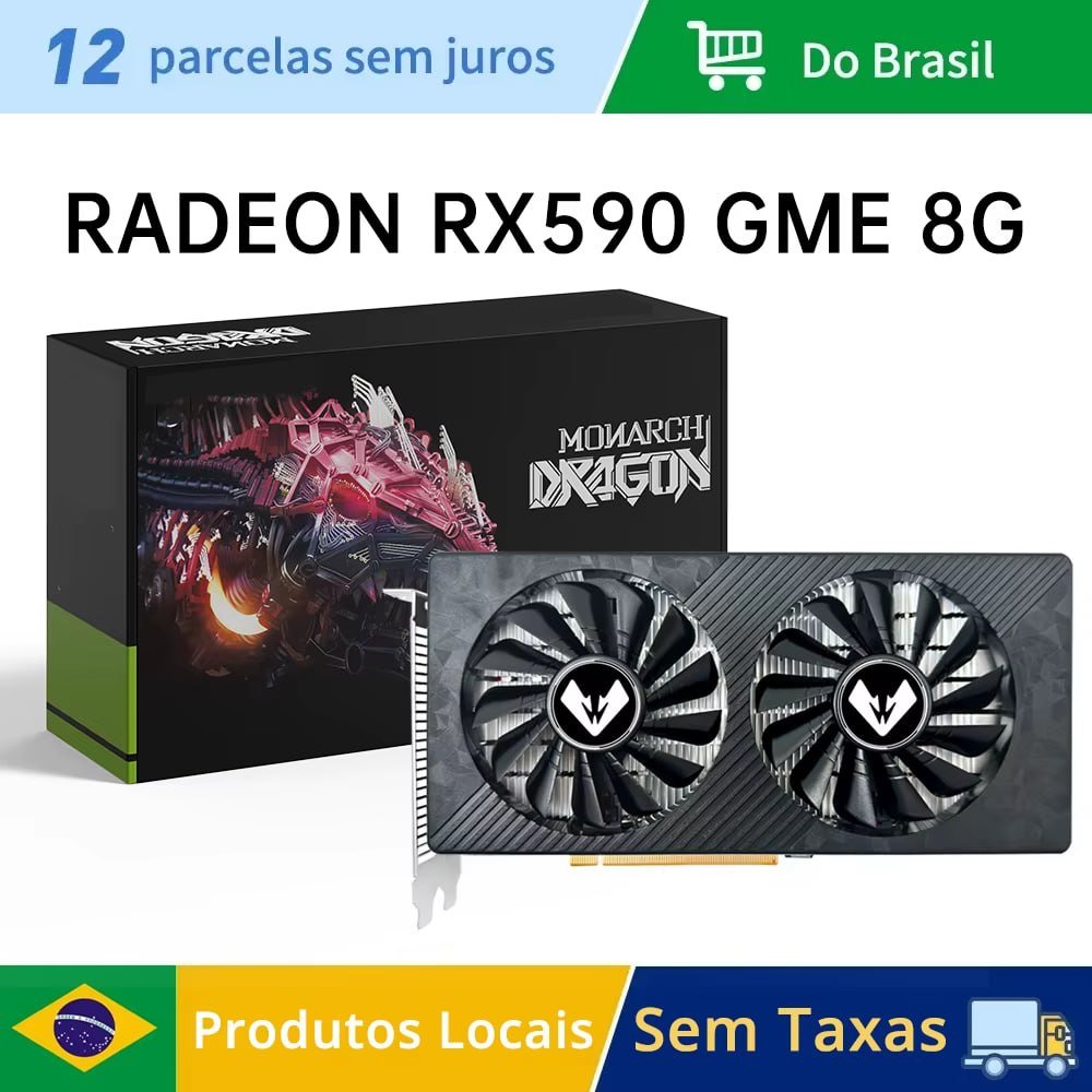 RX 590 8GB MOUGOL 🇧🇷🛒🎮
