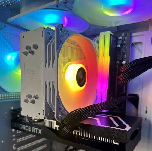 Cooler Processador GAMDIAS Boreas E1-410 (Branco) | Air Cooler 120mm 💻❄️