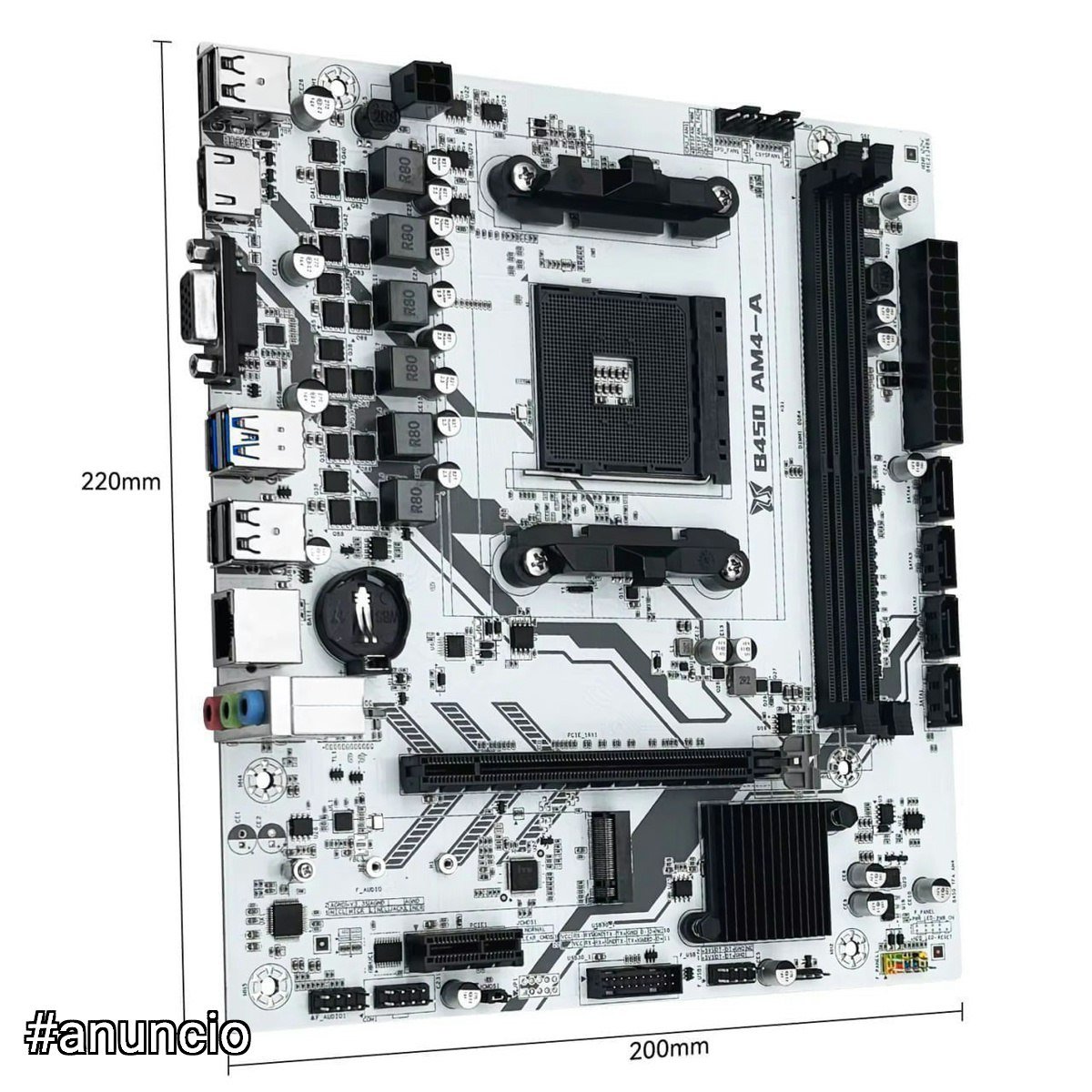 Placa mãe B450m Machinist Branca 🖥️🛒