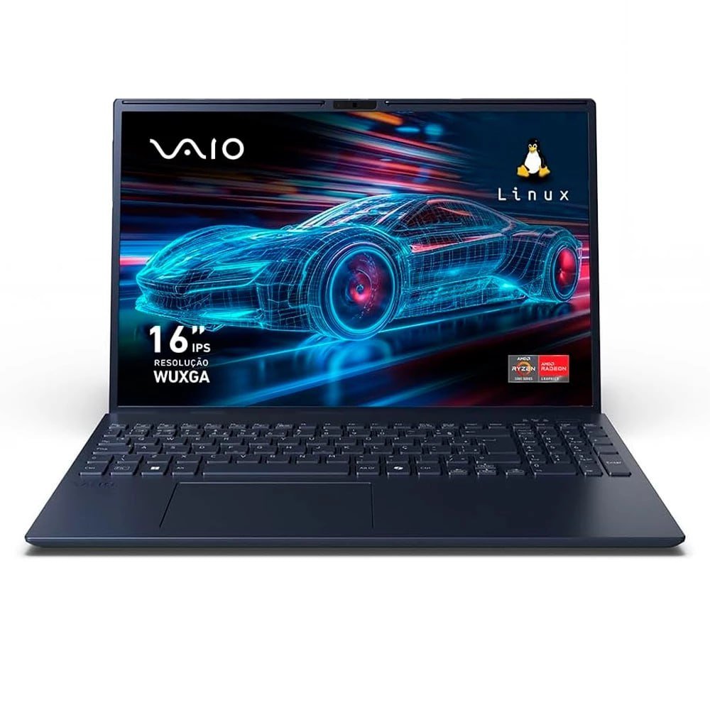 Notebook Vaio FE 16 AMD Ryzen 5-5625U 12gb 512gb Ssd Linux 16" 💻
