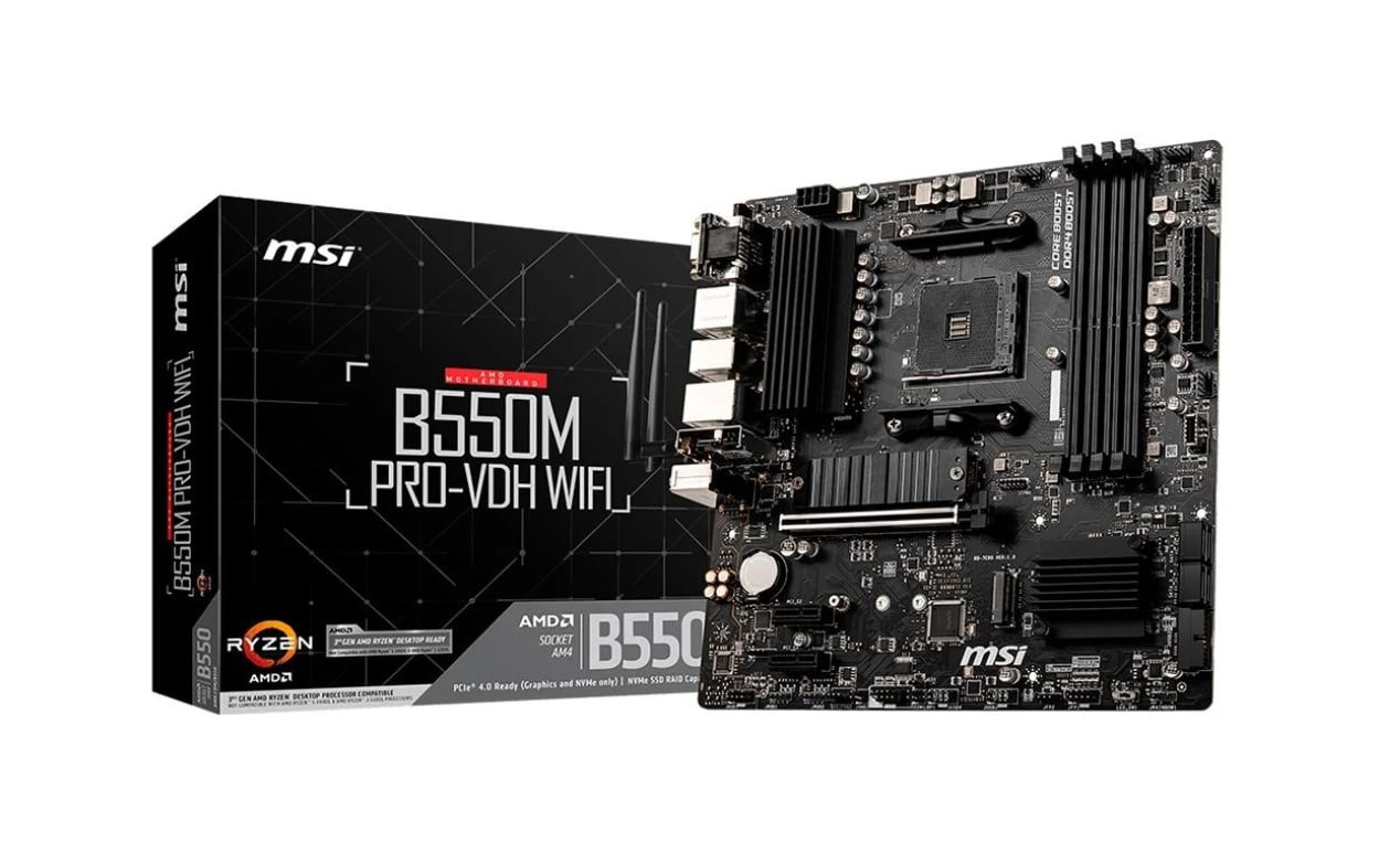Placa-Mãe MSI B550M Pro-VDH WiFi 🛒💻