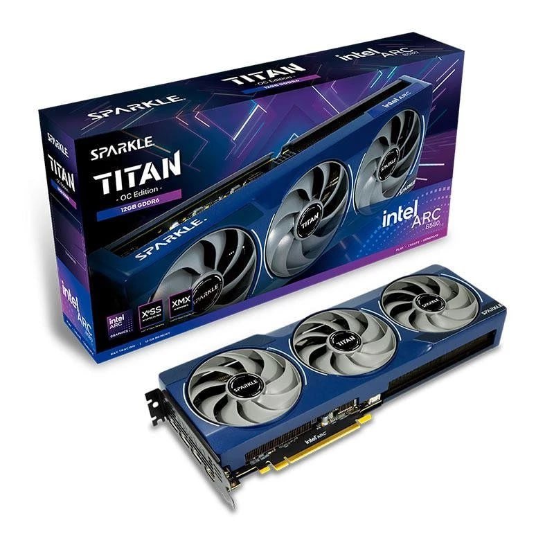 Placa de Video Sparkle Intel ARC B580 Titan OC, 12GB, GDDR6, 192-bit, SB580T-12GOC 🛒🎮