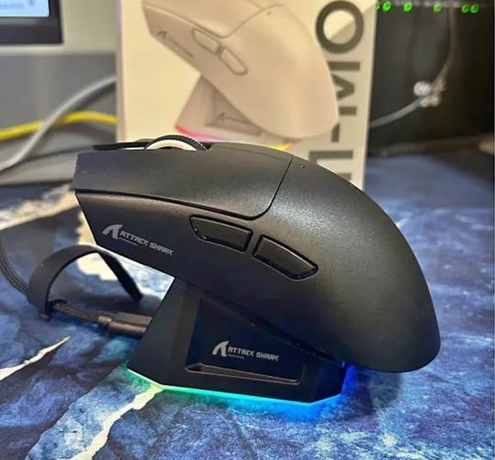 Mouse Attack Shark X11 com Dock, Sem fio 🖱️🎮