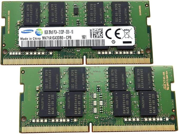SAMSUNG Kit de memória 16GB 2X8GB DDR4 PC4-17000 2RX8 2133MHZ 1.2V M471A1G43DB0-CPB