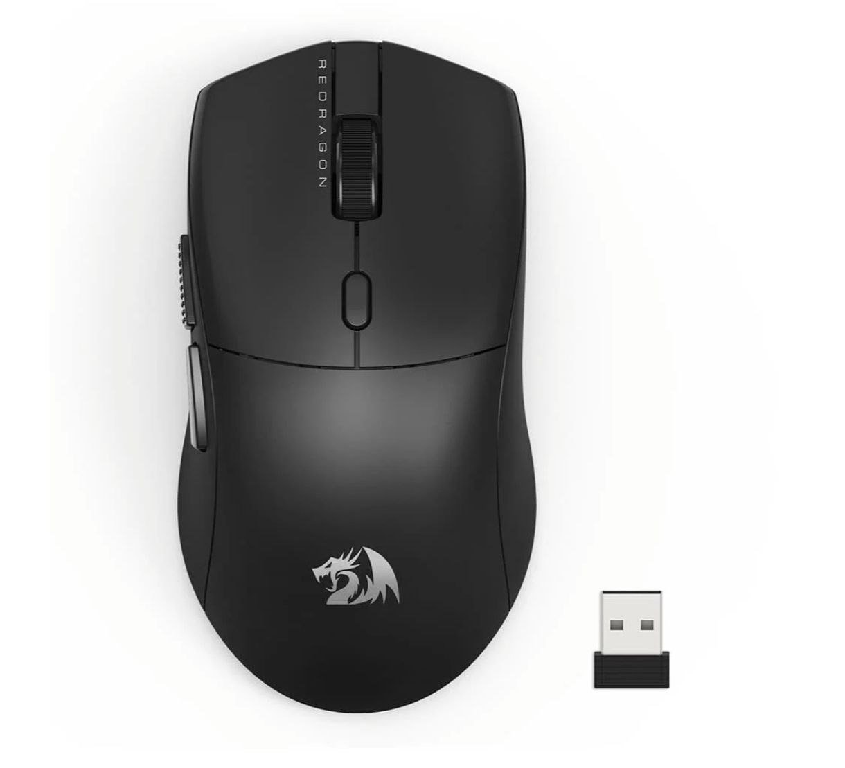 Mouse Gamer Sem Fio Redragon Neva Pro, 26000 DPI, Ambidestro, 1000Hz, USB Tipo-C, Bluetooth, USB 2.4 GHz, Preto - M815-PRO 🖱️🎮