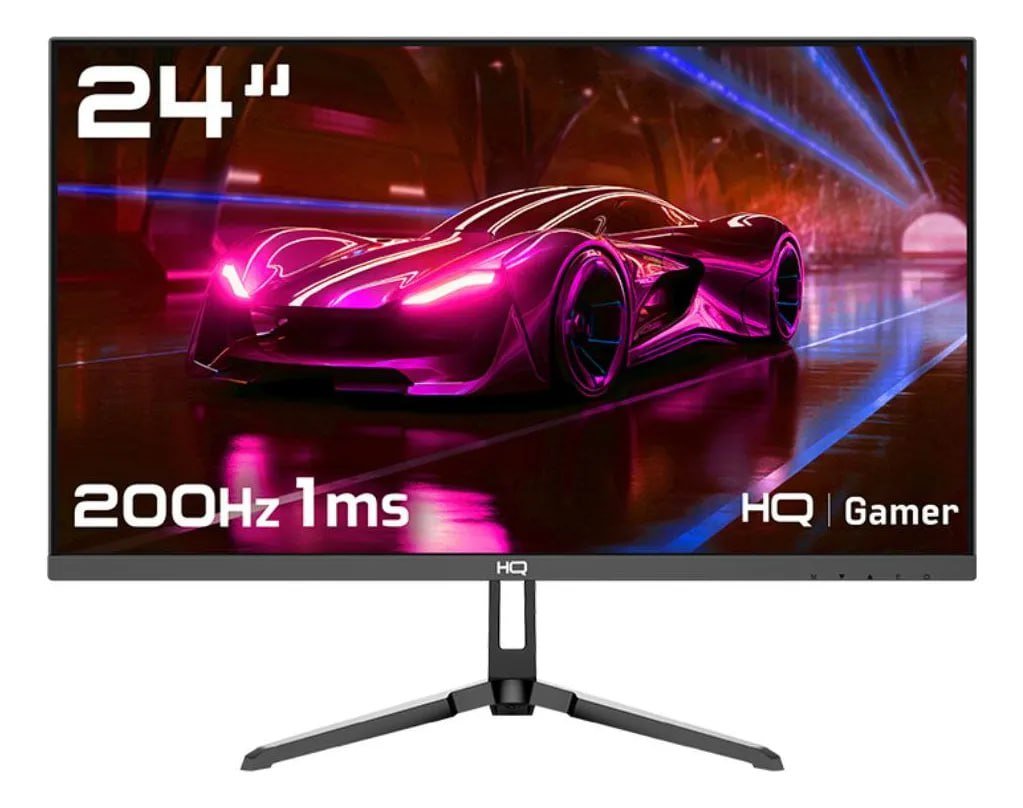 Monitor Gamer Hq Ultra 24 IPS 1ms 200Hz Hq24ip200 Preto 🖥️🎮