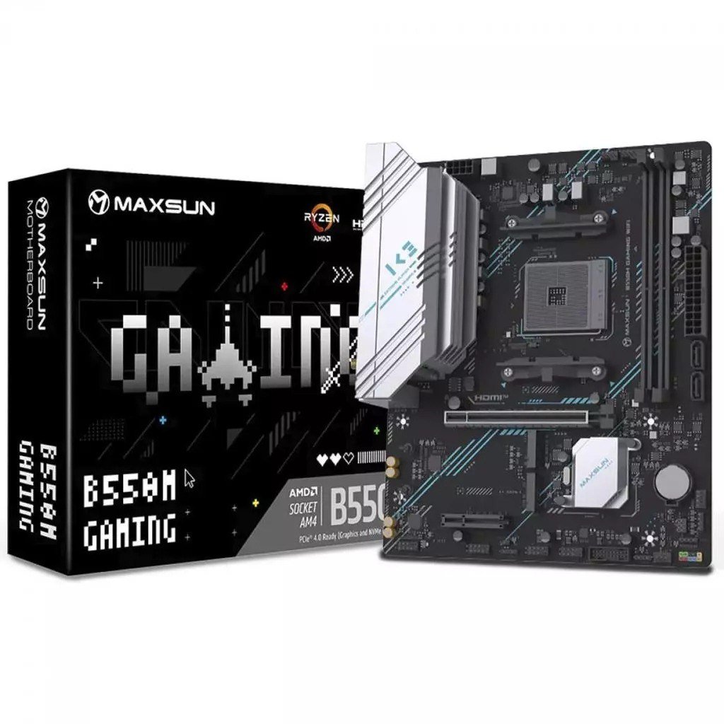 Placa Mãe MAXSUN MS-B550M Gaming WIFI, Chipset B550, AMD AM4, mATX, DDR4 🖥️