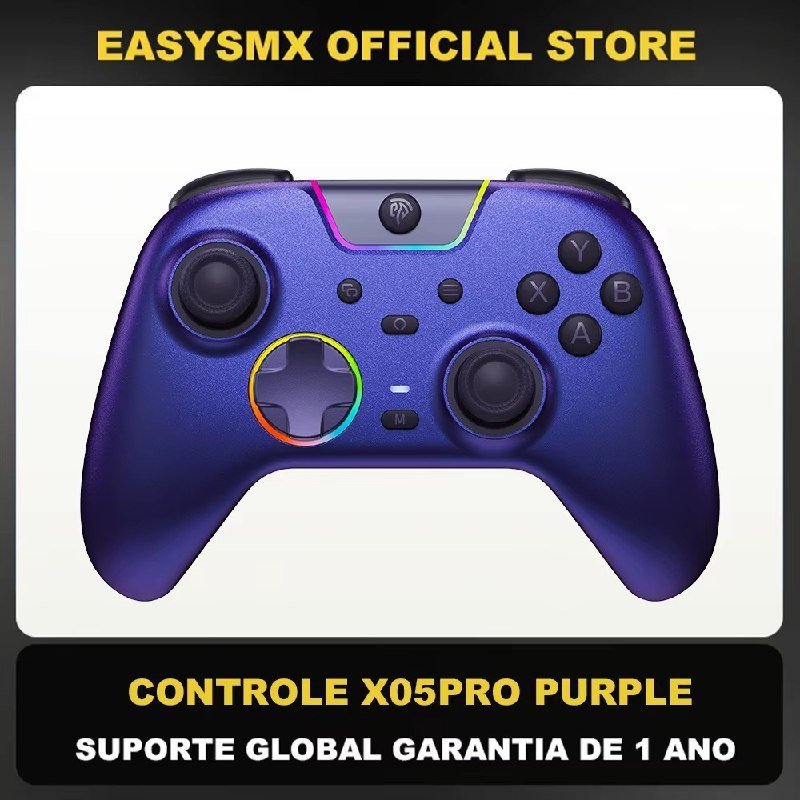 Controle Sem Fio EasySMX X05 Pro RGB 🕹️🎮