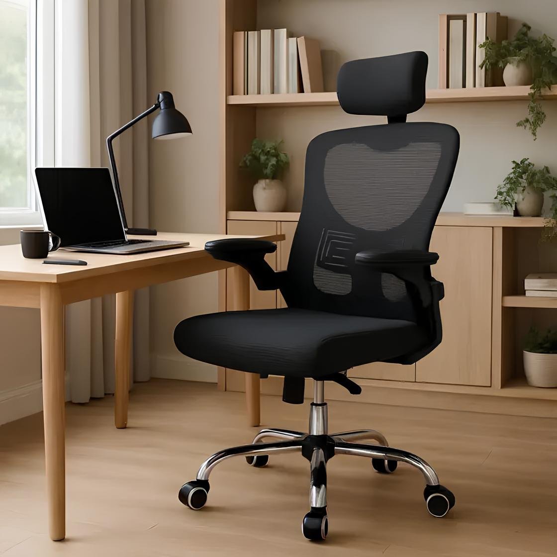 Cadeira de Escritório Diretor com Encosto de Cabeça Flink Healer 🪑🖥️