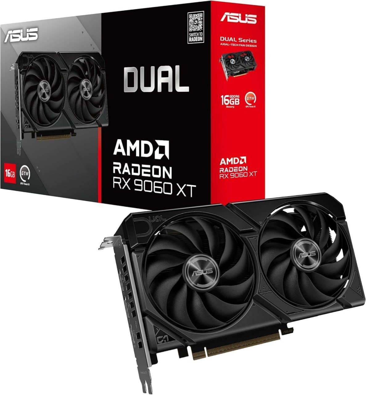 Asus Placa gráfica Radeon RX 9060 XT Dual 16GB GDDR6 🛒💻