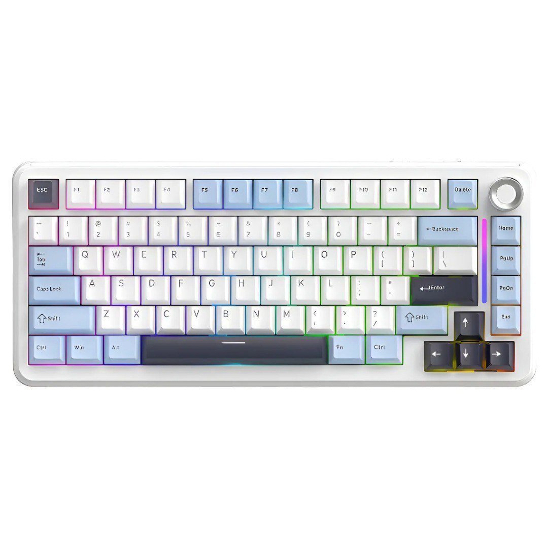 Teclado Mecânico Gamer F75 Sem Fio Tri Mode RGB Free Wolf 🎮⌨️