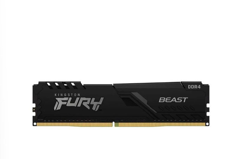Memória RAM Kingston Fury Beast 16GB 3200MHz DDR4 CL16 Preto