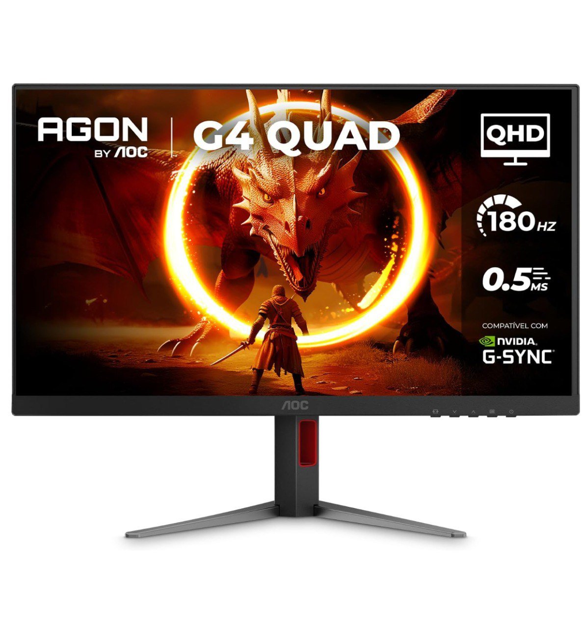 Monitor Gamer AOC AGON QUAD 27" Base Ajustável 🖥️🎮