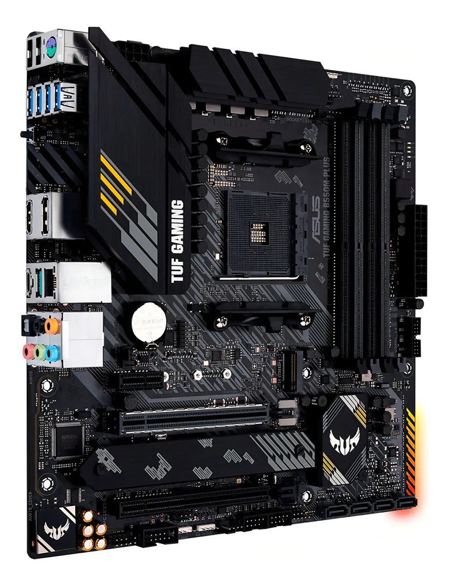 Placa Mãe Asus TUF Gaming B550M-Plus, Chipset B550, AMD AM4, mATX, DDR4 🖥️🛒
