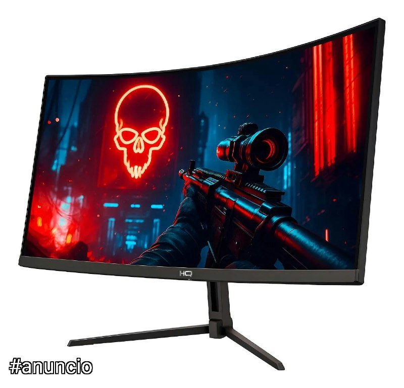 Monitor Gamer Hq 27 Curvo 1ms, 180hz, Amd Freesync Hq27c18 Preto 🖥️🕹️