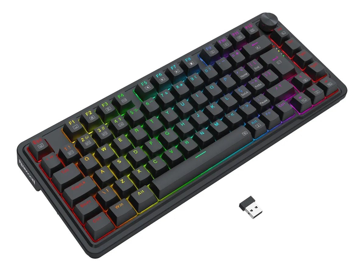 Teclado Mecânico Redragon Ucal Pro RGB Preto K673-RGB-PRO ⌨️🖤