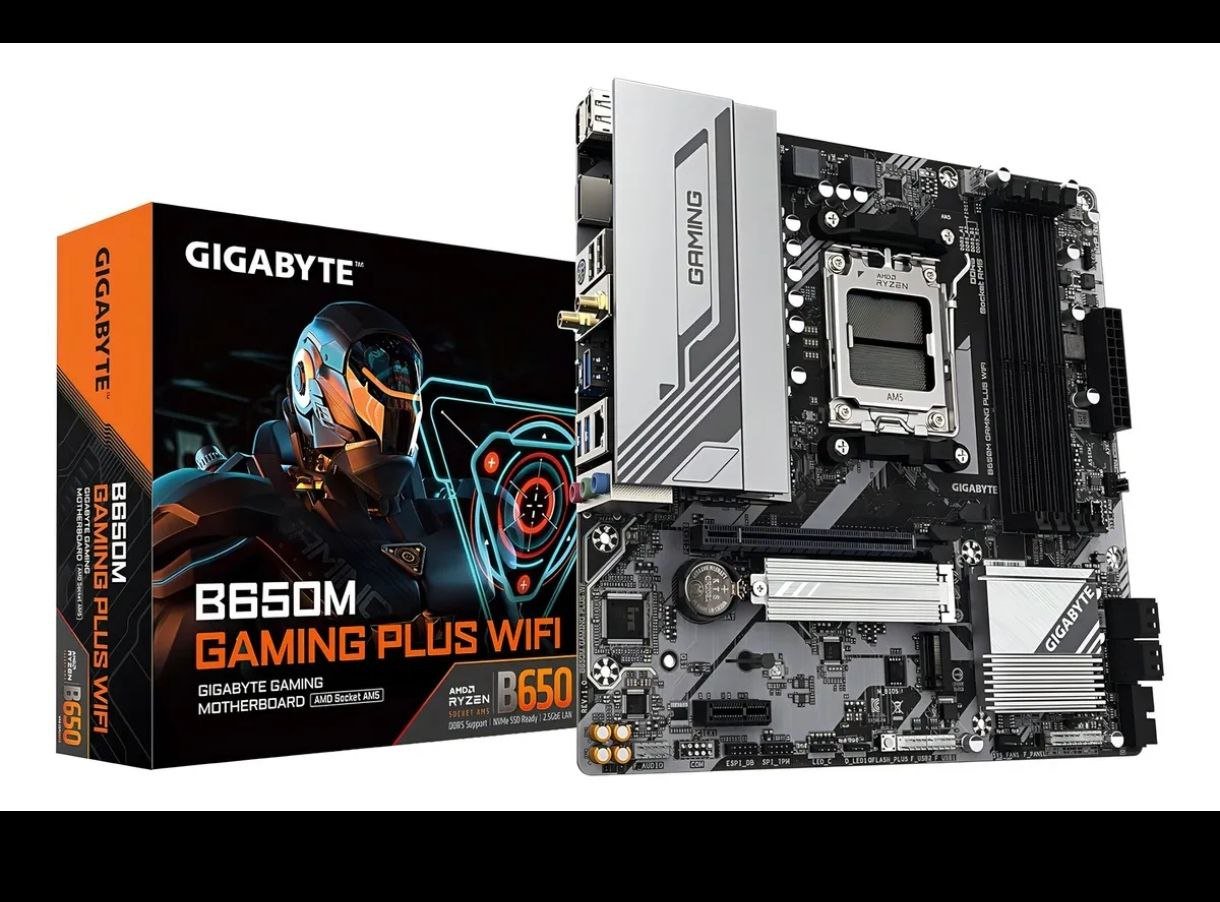 Placa Mãe Gigabyte B650 M Gaming Plus, Wifi, Am5, Ddr5, Matx Preto b650m 🖥️