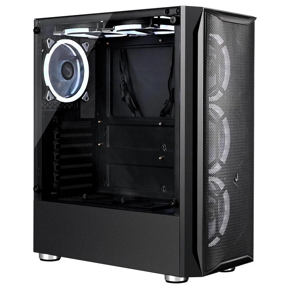 Gabinete Gamer Rise Mode Z3 Glass Lateral Em Vidro Fume Sem Fans Preto Rm Z03 03 Fb 🖥️🎮