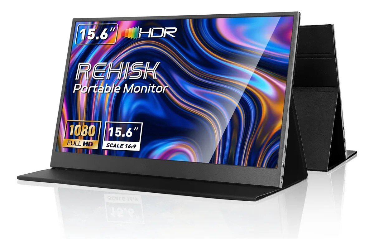 Monitor Portátil 15.6 Full HD IPS USB-C HDMI Para Notebook Preto 🖥️