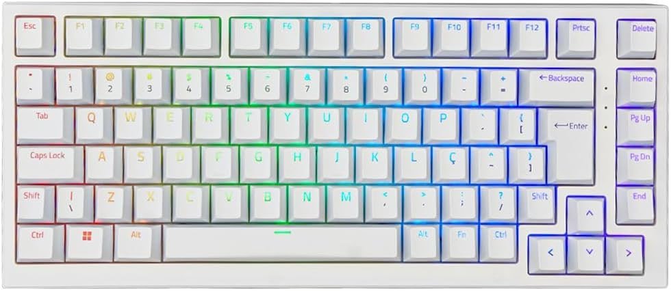 TECLADO AKKO MG75 ABNT2 BRANCO SWITCH SILVER V3 PRO ⌨️
