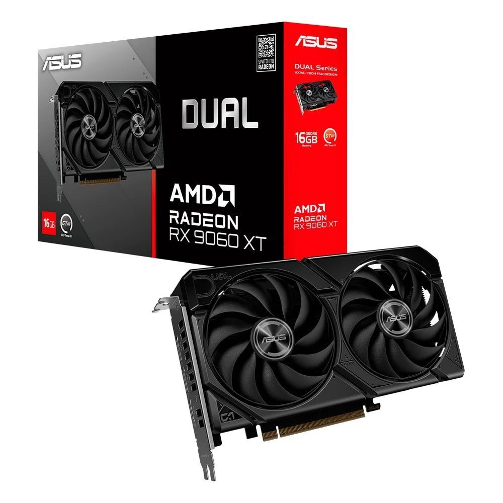 Placa De Vídeo Asus Dual RX 9060 XT AMD Radeon 16GB GDDR6 🛒💻