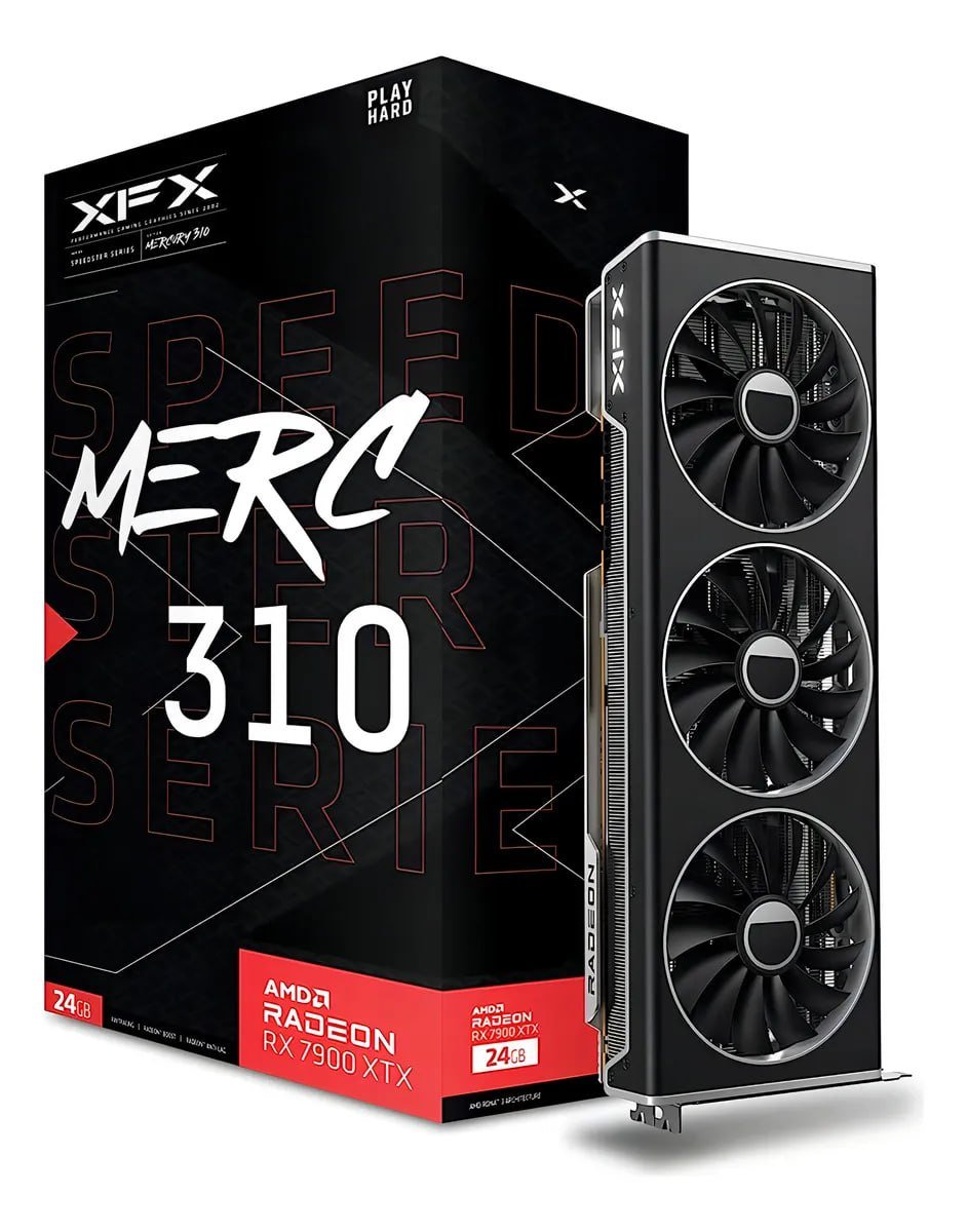 Placa de Vídeo XFX Radeon RX 7900 XTX 24GB GDDR6 AMD 🎮🖥️