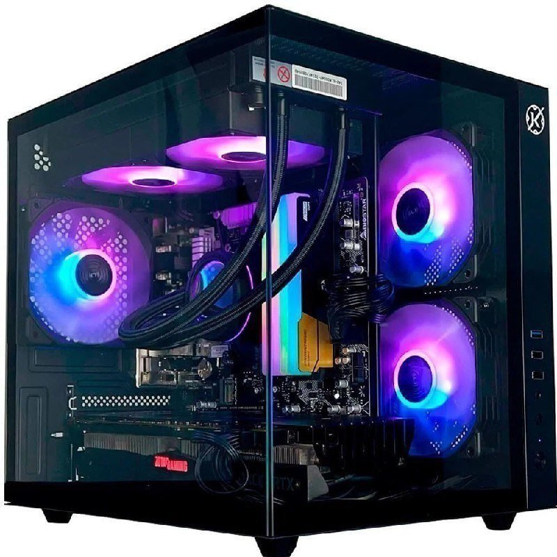 Gabinete Kalkan Midgard, Mid Tower, Lateral em Vidro, Micro-ATX, Preto 🖥️🛒