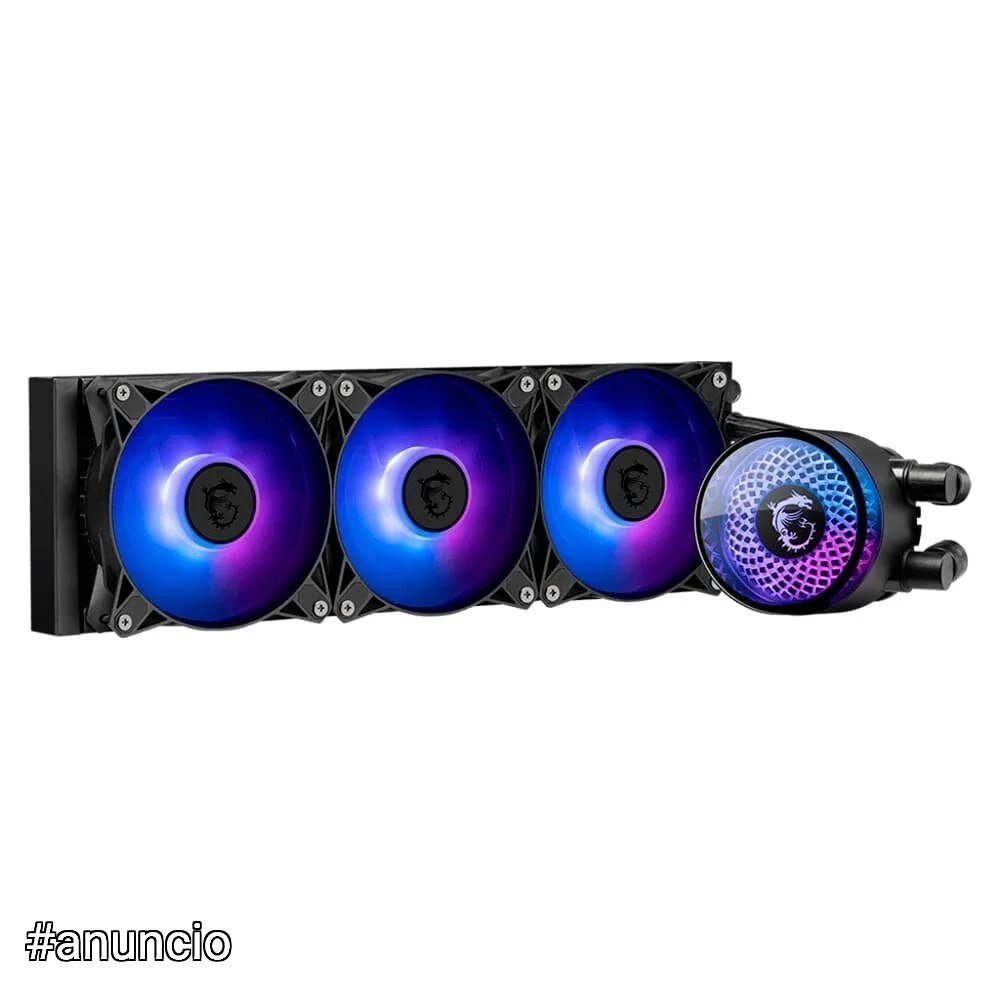 Water Cooler MSI MAG Coreliquid A12 ARGB 360mm Intel e AMD Preto – CLA12360 ❄️💻