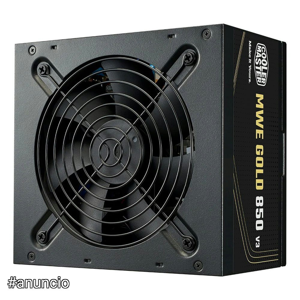 Fonte Cooler Master MWE Gold 850 V3, 850W, 80 Plus Ouro, ATX 3.1, PFC Ativo, Preto - MPE-8506-ACAG-BBR 🖥️⚡