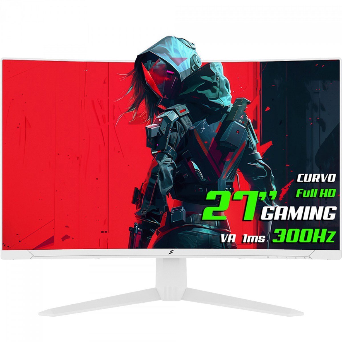 Monitor Superframe Ultrax Branco 300Hz 🎮🖥️