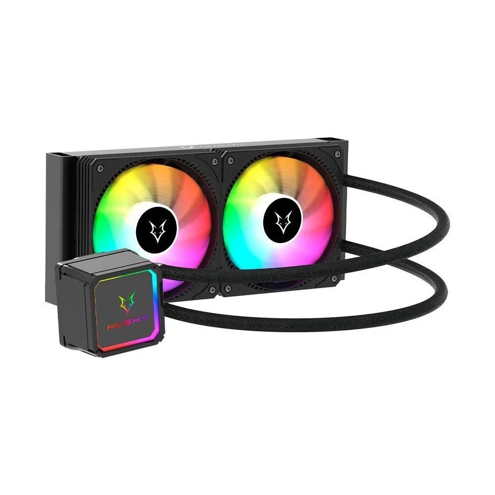 Water Cooler Husky Freezy, Iluminação ARGB, 240mm, AMD e Intel, Preto 🧊💻