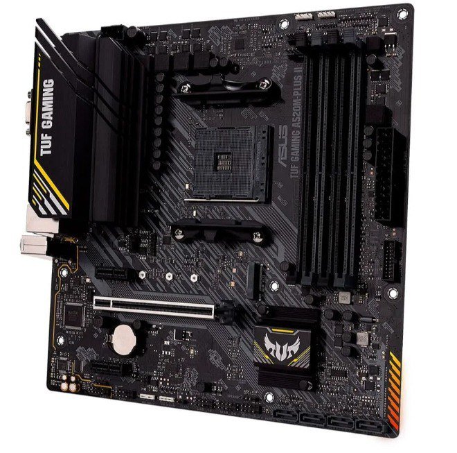 Placa-Mãe ASUS TUF GAMING A520M-PLUS II, AMD AM4, mATX, DDR4, Preto 🖥️