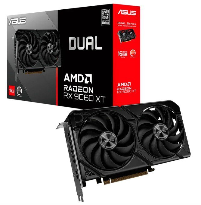 Placa de Vídeo ASUS Dual RX 9060 XT AMD Radeon, 16GB, GDDR6 🖥️🎮