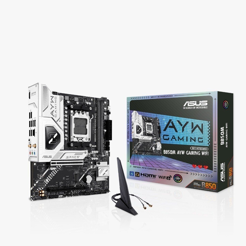 Placa Mãe Asus B850M AYW Gaming WiFi, Chipset B850, AMD AM5, mATX, DDR5 🖥️🎮