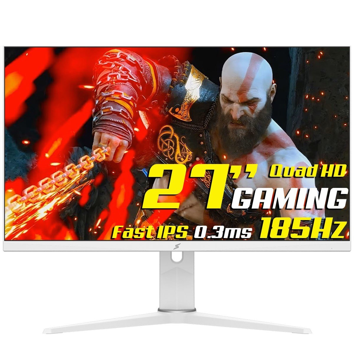 Monitor Gamer SuperFrame Prisma V2, 27 Pol, Flat, Fast IPS, Quad HD, 0.3ms, 185Hz 🖥️🎮