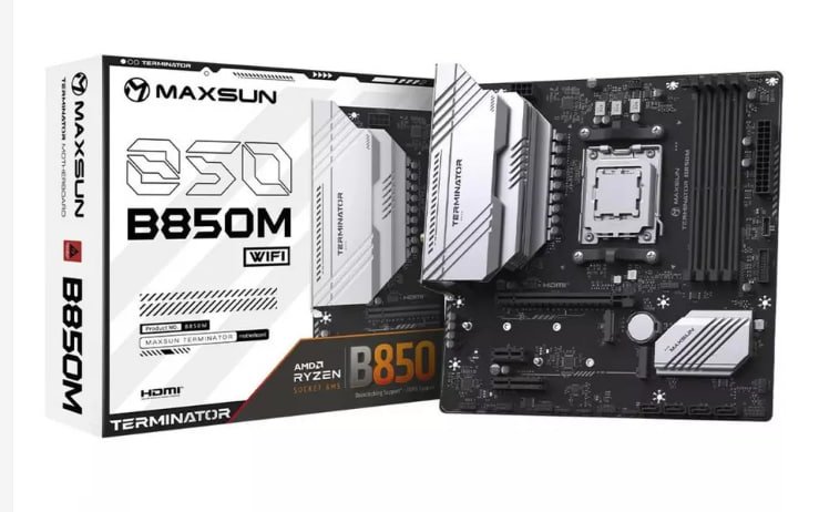 B850m Placa Mãe Maxsun Terminator B850M WiFi, Chipset B850, AMD AM5, mATX, DDR5 🛒💻