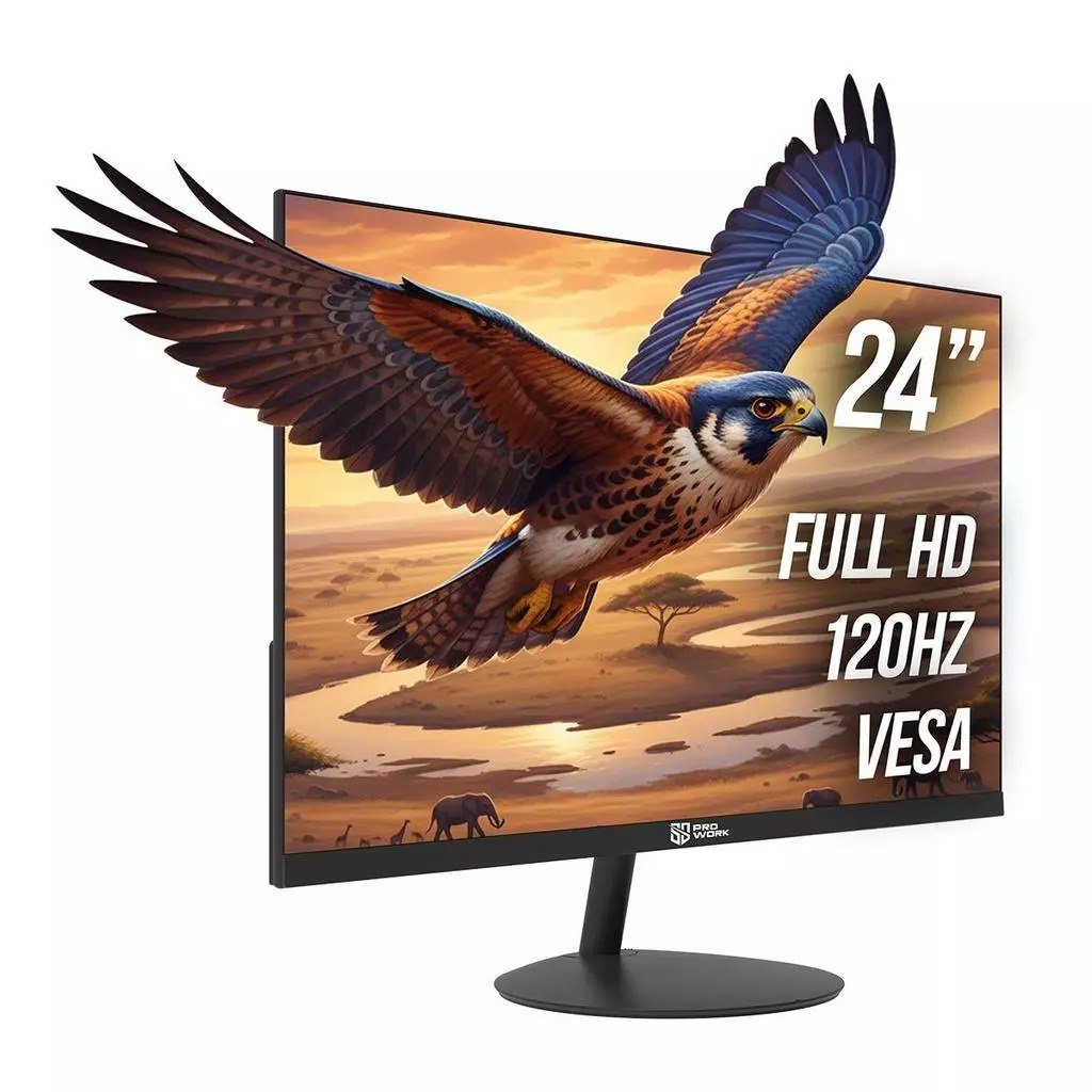 Monitor Safe Gamer ProWork 23,8" FHD 120Hz HDMI VGA Preto 🖥️🛒