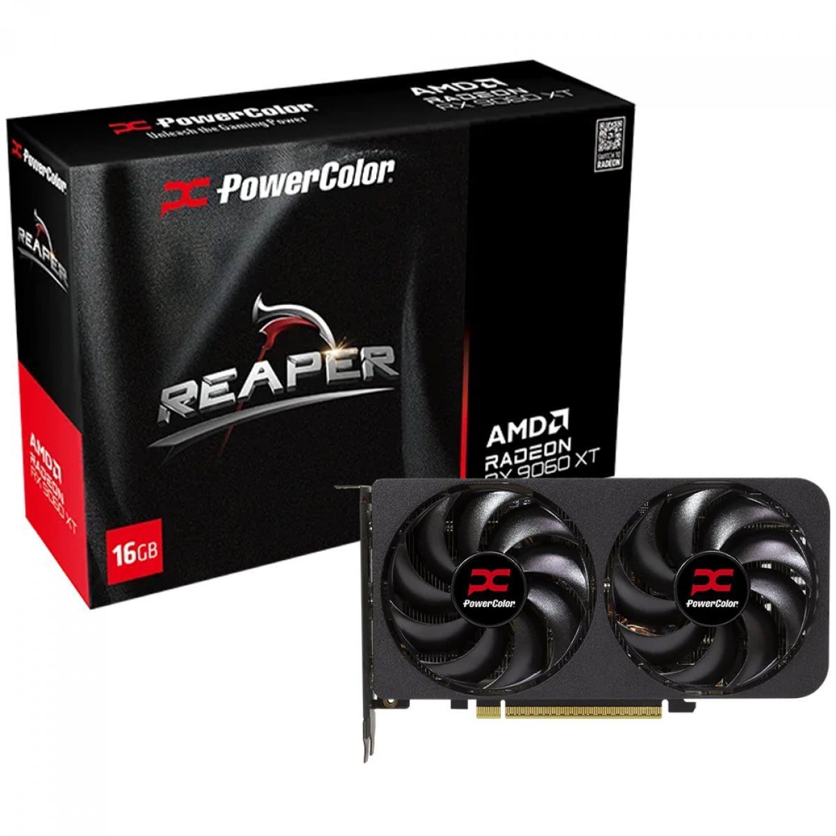 Placa de Vídeo PowerColor Reaper AMD Radeon RX 9060 XT, 16GB, GDDR6, FSR, Ray Tracing, RX9060XT 16G-A 🖥️