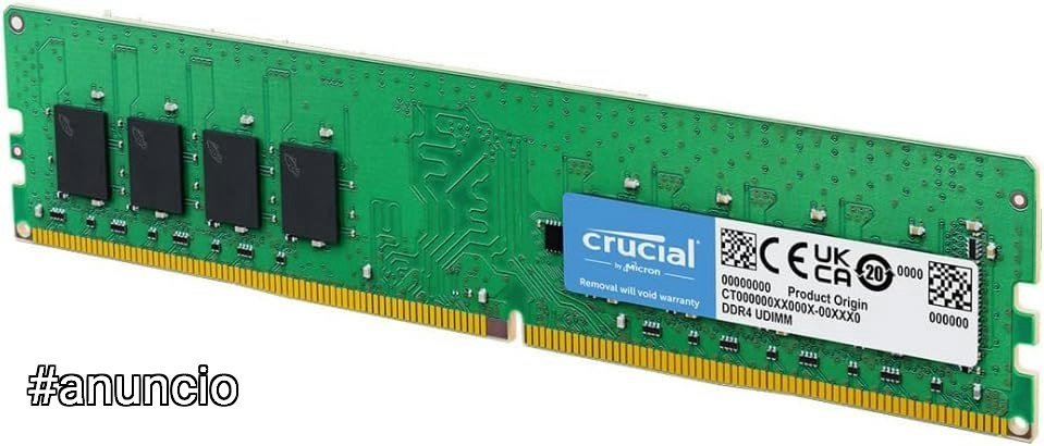 Crucial Memória Desktop 16GB DDR4 3200 Mhz - CT16G4DFRA32A 🛒