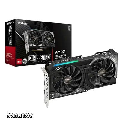 Placa de Vídeo ASRock RX 9060 XT CL 16GO AMD Radeon, 16GB, GDDR6, 128bits, OpenGL 4.6, RDNA 4 - RXXT CL 16GO