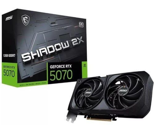 Placa de Vídeo MSI GeForce RTX 5070 12G SHADOW 2X OC 🛒