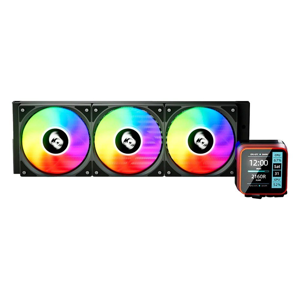 Water Cooler Redragon CCW 3015R 360mm ARGB Intel LGA1851 e AMD AM5 com Display LCD 2" 🛒