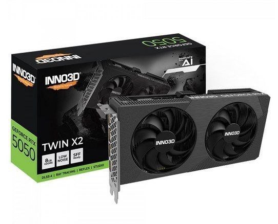 Placa De Vídeo Inno3D RTX 5050 8gb TWIN x2 🛒
