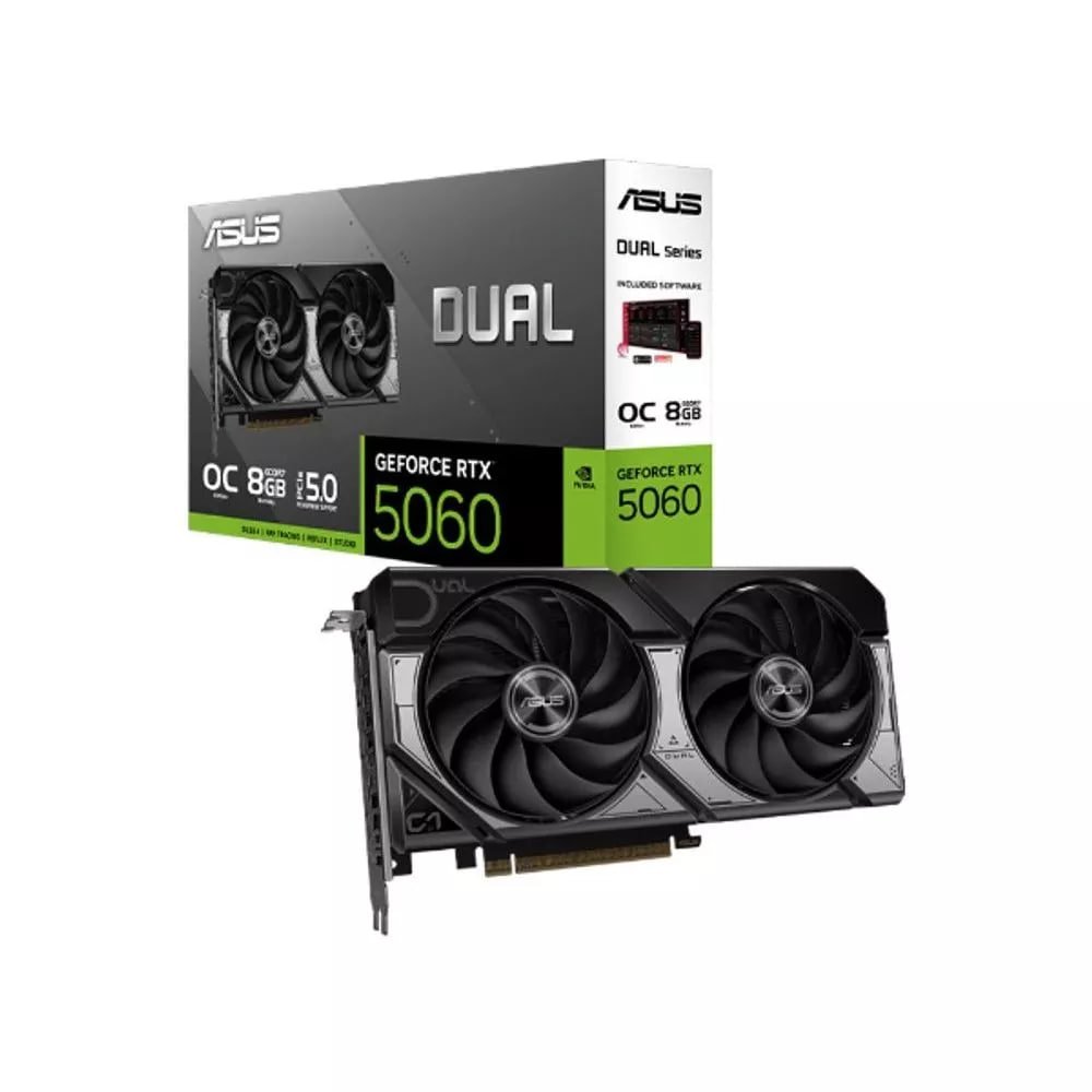Placa de Vídeo NVIDIA GeForce ASUS RTX5060 Dual 2X 8GB 🛒