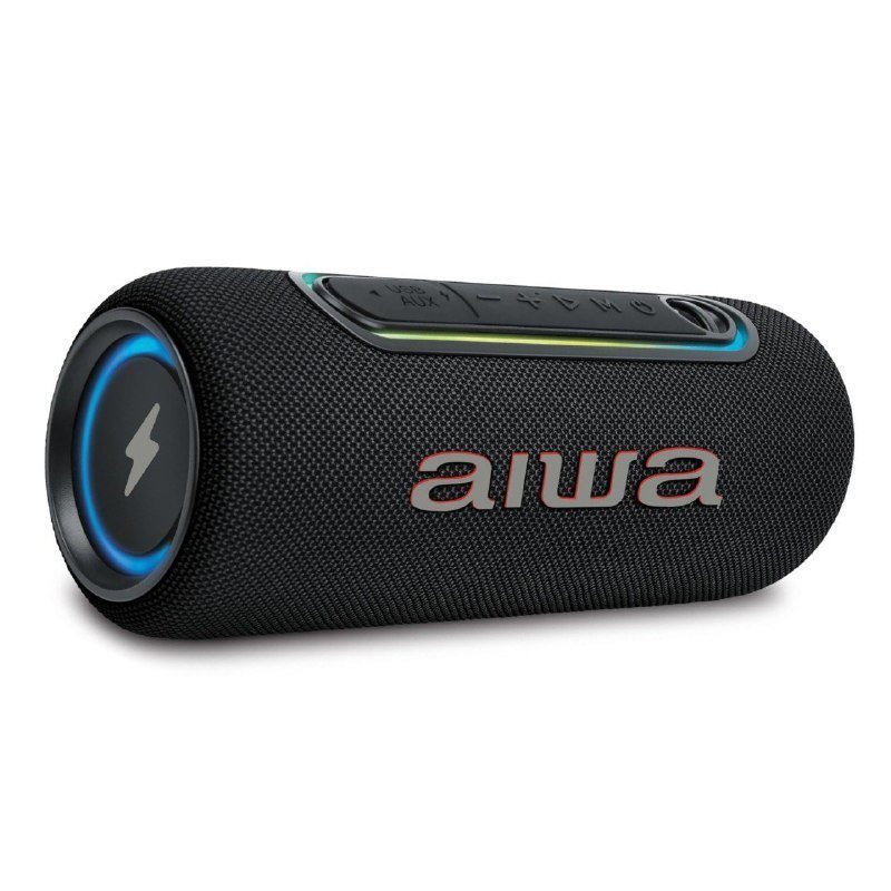 Caixa De Som Speaker Aiwa Sp-05-lb 30w Bluetooth Ipx5 Preto 127/220v 🛒